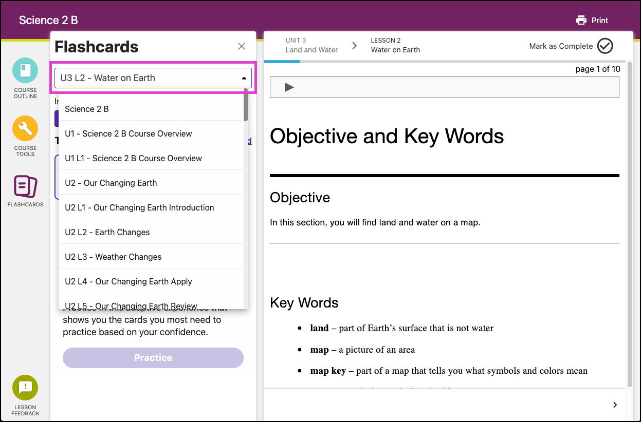 Flash Cards - Accessing & Creating Flashcards