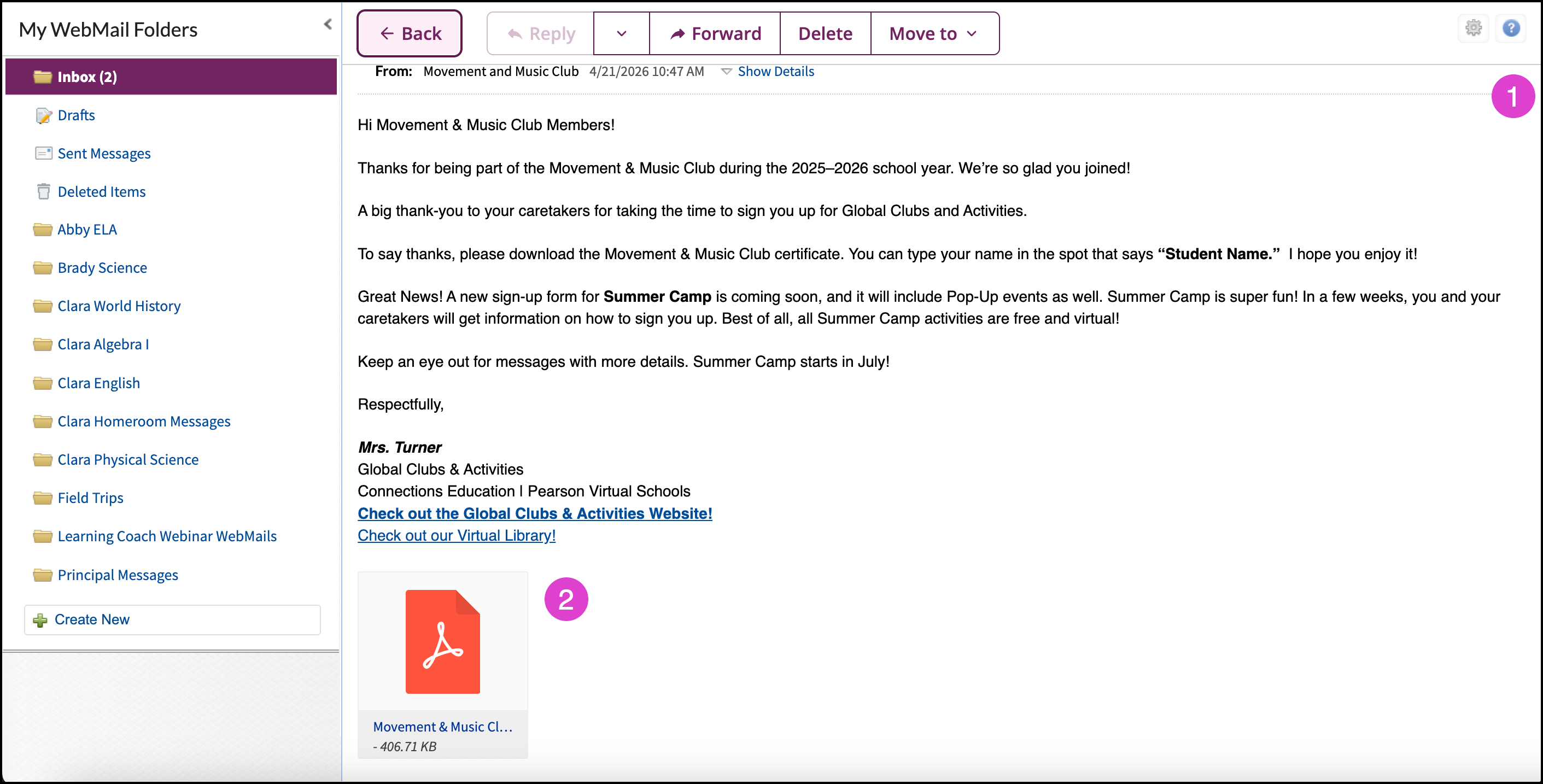 WebMail Help - Accessing WebMail, Viewing Messages/Attachments, and ...